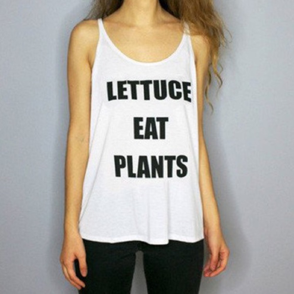 LETTUCE EAT PLANTS Tank Top